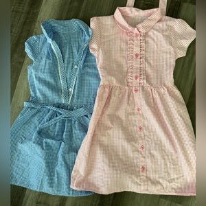 Cute plaid girl dress bundle